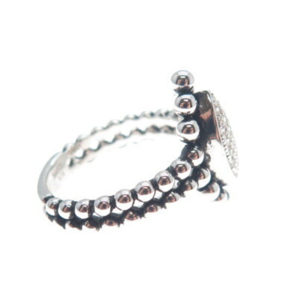 DSMK 925 Sterling Silver Round-Cut C Z Marquise Beaded Ring Size 7.25 - Picture 4 of 8